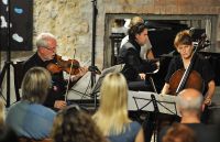 The concert “Osokins. Kremer. Dirvanauskaite” was performed in the small Mežotne castle